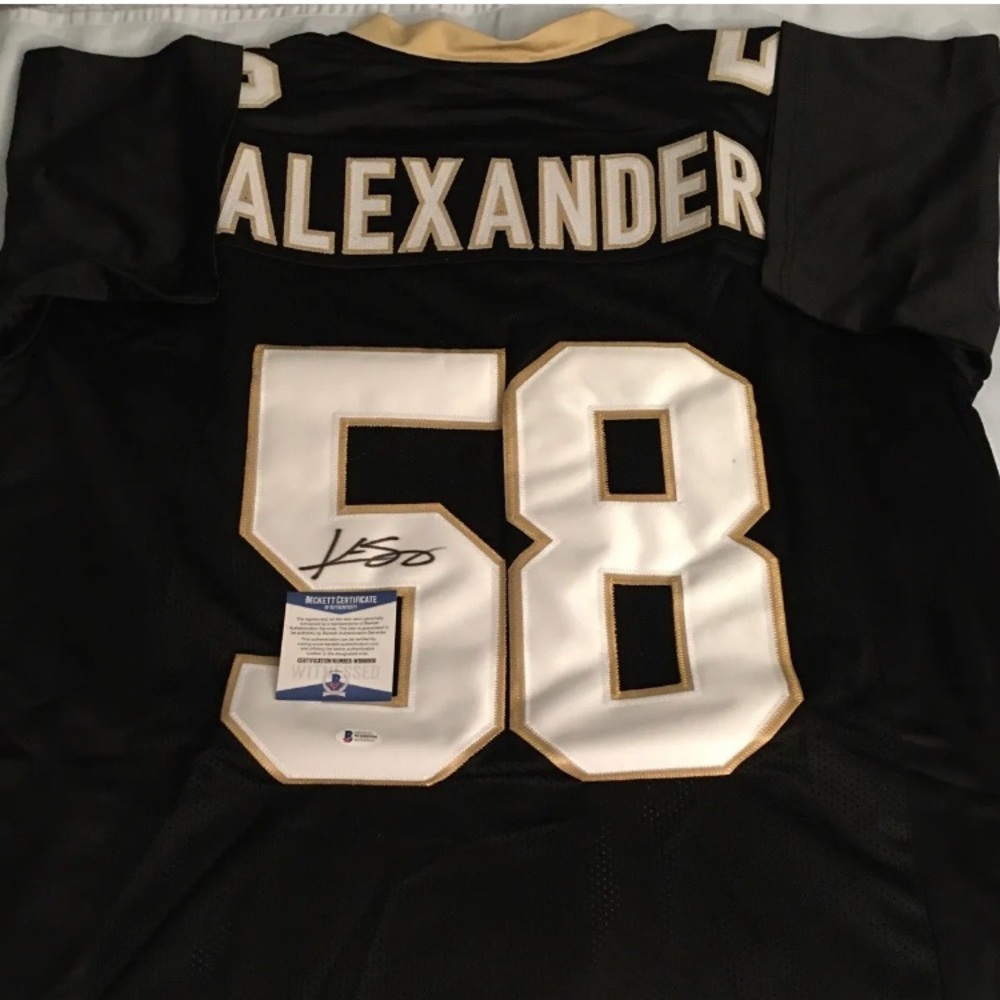 Kwon Alexander New Orleans Saints Jersey Signed (Beckett COA)